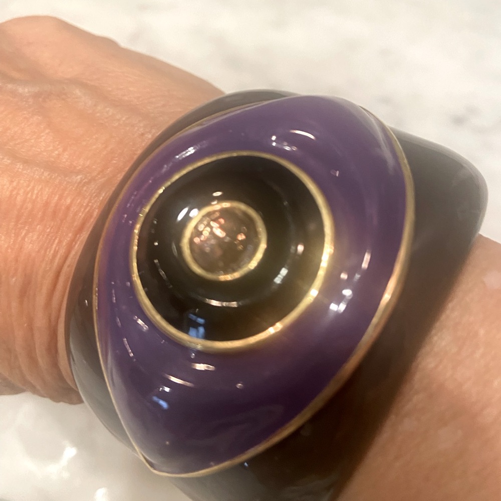 Unusual cuff bracelet designed by Kara Ross 
for Tory Burch